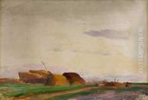 Widok Z Ukrainy, 1912 R. Oil Painting by Leon Wyczolkowski