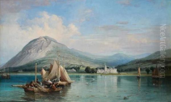 Hopital Bryn-y-neuadd, Le Nord Du Pays De Galles Oil Painting by William Wyld