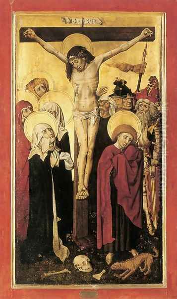 Crucifixion c. 1445 Oil Painting by German Unknown Masters