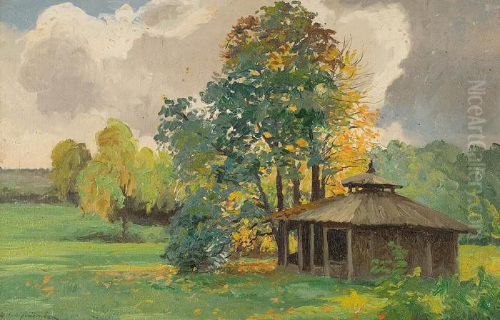 Altana Oil Painting by Michael Gorstkin Wywiorski