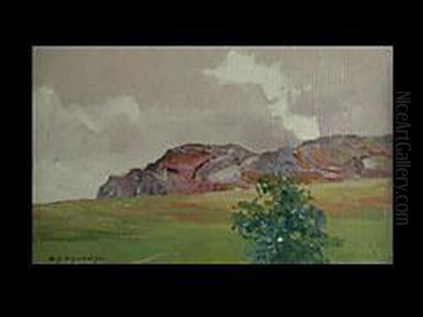 Berglandschaft Oil Painting by Michael Gorstkin Wywiorski