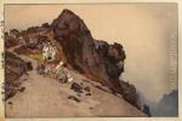 Five Woodcuts 
Ten Views Of Fuji Oil Painting by Hiroshi Yoshida
