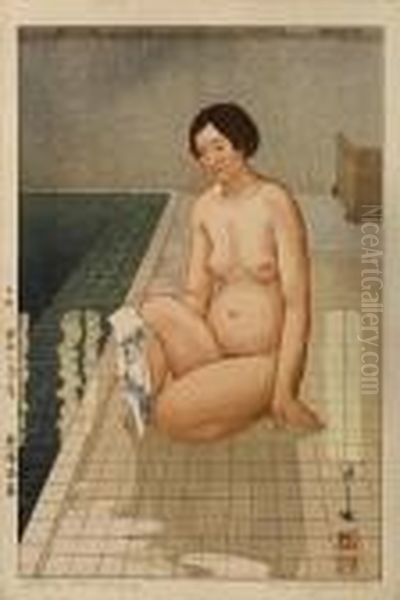 Two Woodcuts 
Shusaku Oil Painting by Hiroshi Yoshida