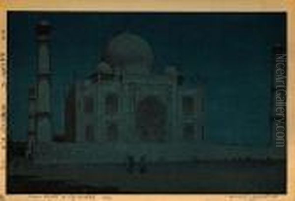 India And Southeast Asia Oil Painting by Hiroshi Yoshida