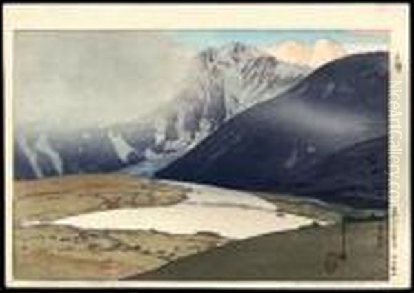 Tateyama Betsuzan Oil Painting by Hiroshi Yoshida