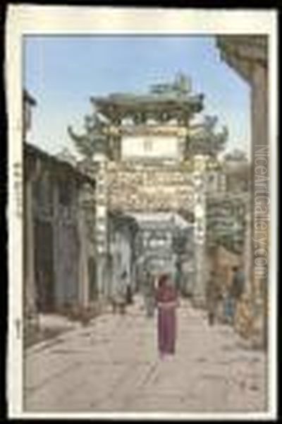 Seishi Oil Painting by Hiroshi Yoshida