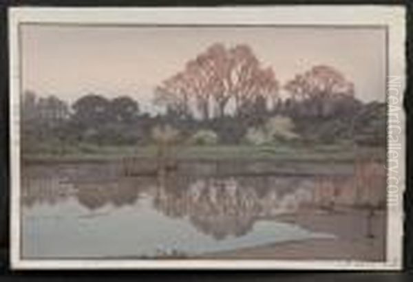 Yoshikawa Oil Painting by Hiroshi Yoshida