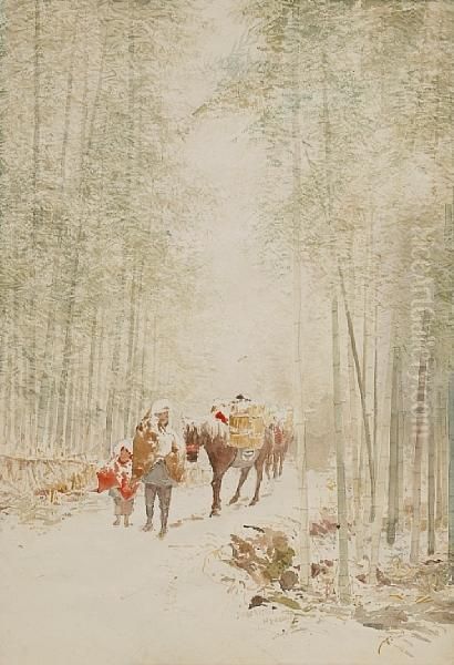 Yabarei Oil Painting by Hiroshi Yoshida