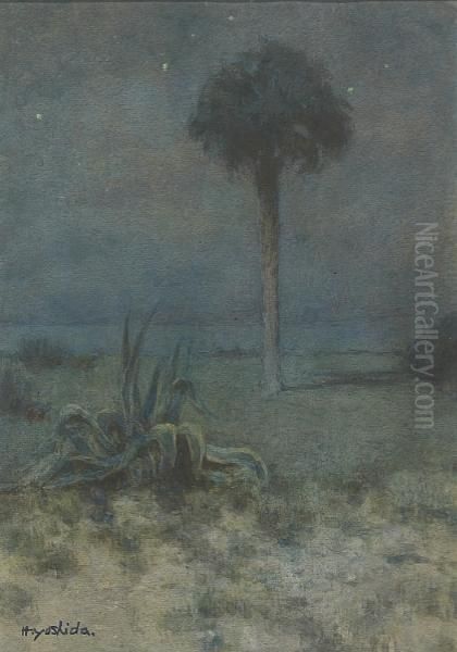 Circa 1906 Oil Painting by Hiroshi Yoshida