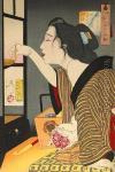 Twelve Woodblock Prints Oil Painting by Tsukioka Yoshitoshi