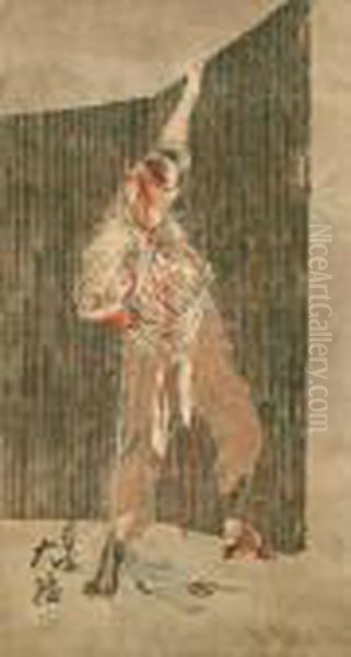 Hurt Hero Oil Painting by Tsukioka Yoshitoshi