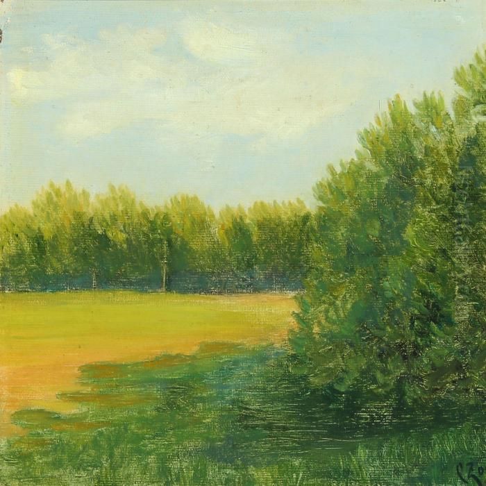 Summer Landscape Oil Painting by Christian Zacho