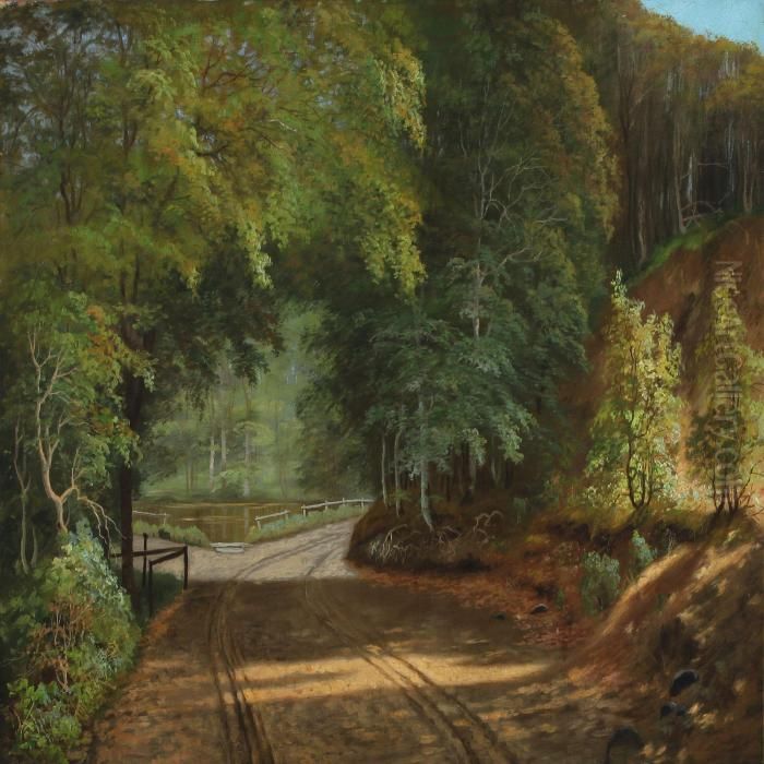 Marselisskoven Oil Painting by Christian Zacho