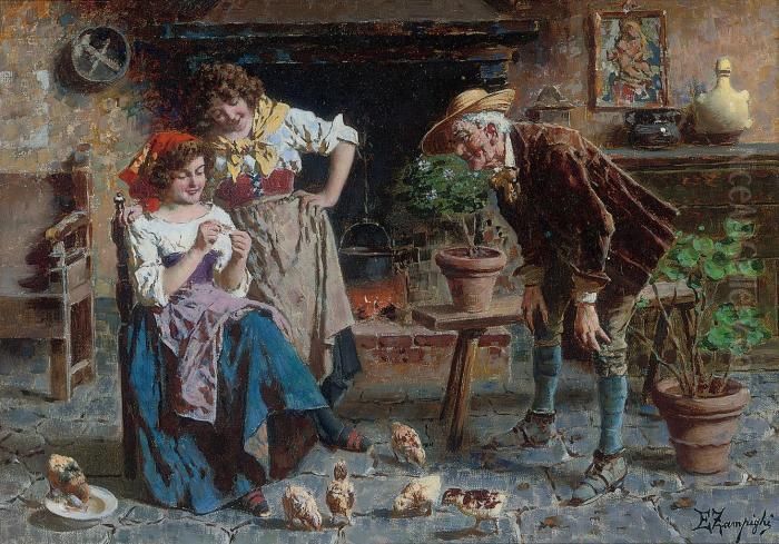 This Year, Next Year Oil Painting by Eugenio Zampighi