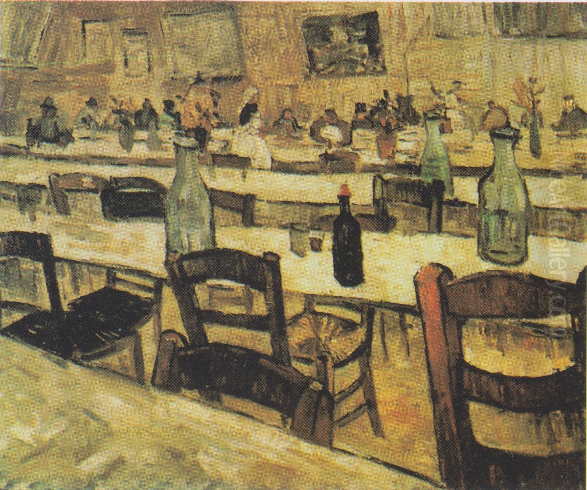 Interior Of A Restaurant In Arles Oil Painting by Vincent Van Gogh