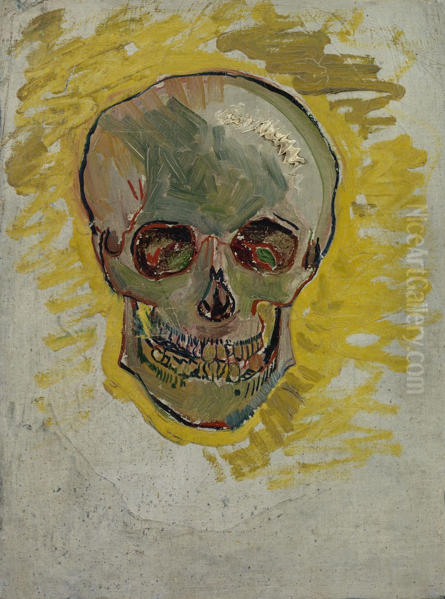 Skull Oil Painting by Vincent Van Gogh
