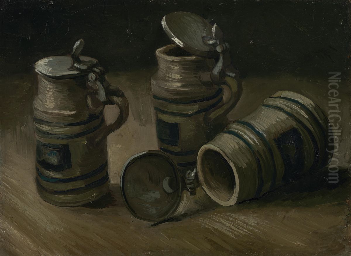Beer Tankards Oil Painting by Vincent Van Gogh