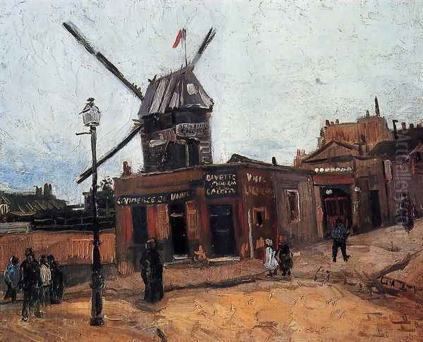 Le Moulin De La Galette V Oil Painting by Vincent Van Gogh