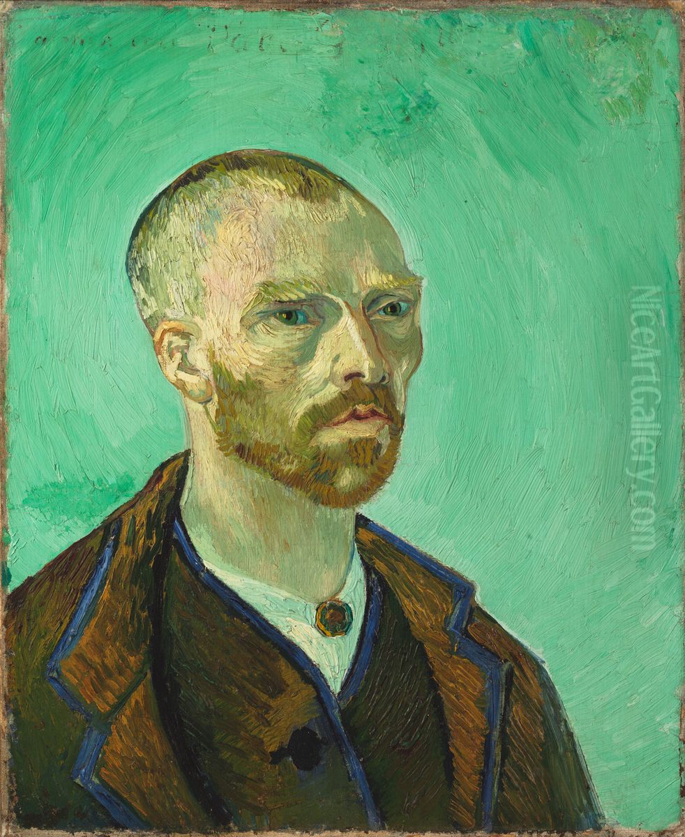 Self Portrait (Dedicated To Paul Gauguin) Oil Painting by Vincent Van Gogh
