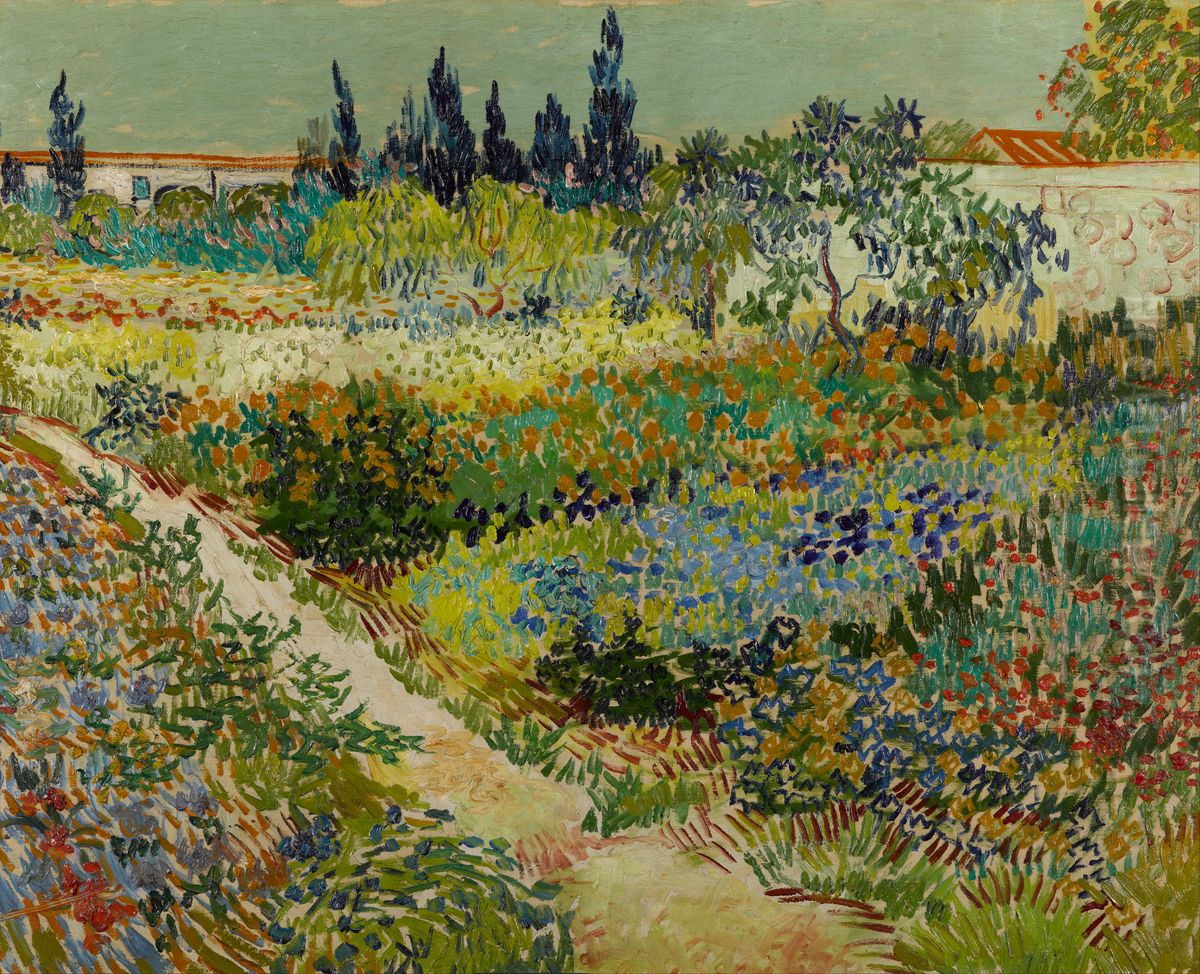 Flowering Garden With Path Oil Painting by Vincent Van Gogh