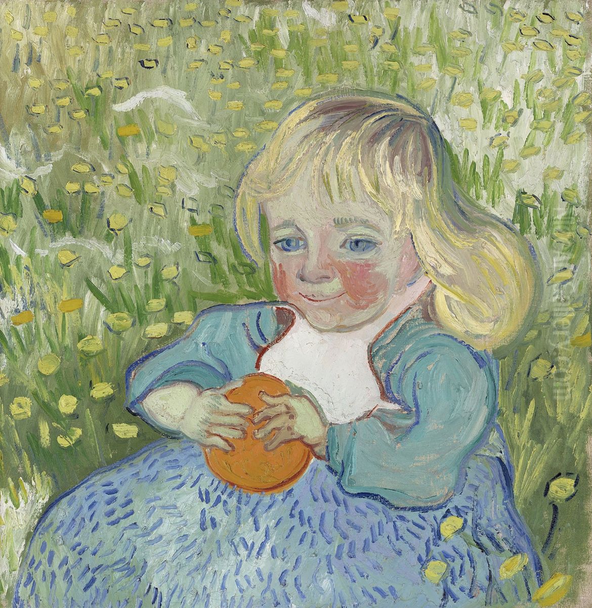 Child With Orange Oil Painting by Vincent Van Gogh