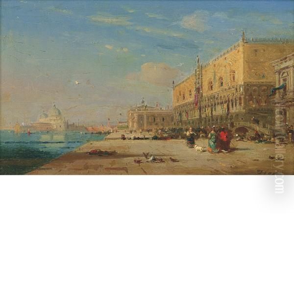 Venezia Oil Painting by Felix Ziem