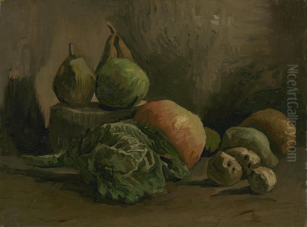Still Life With Vegetables And Fruit Oil Painting by Vincent Van Gogh