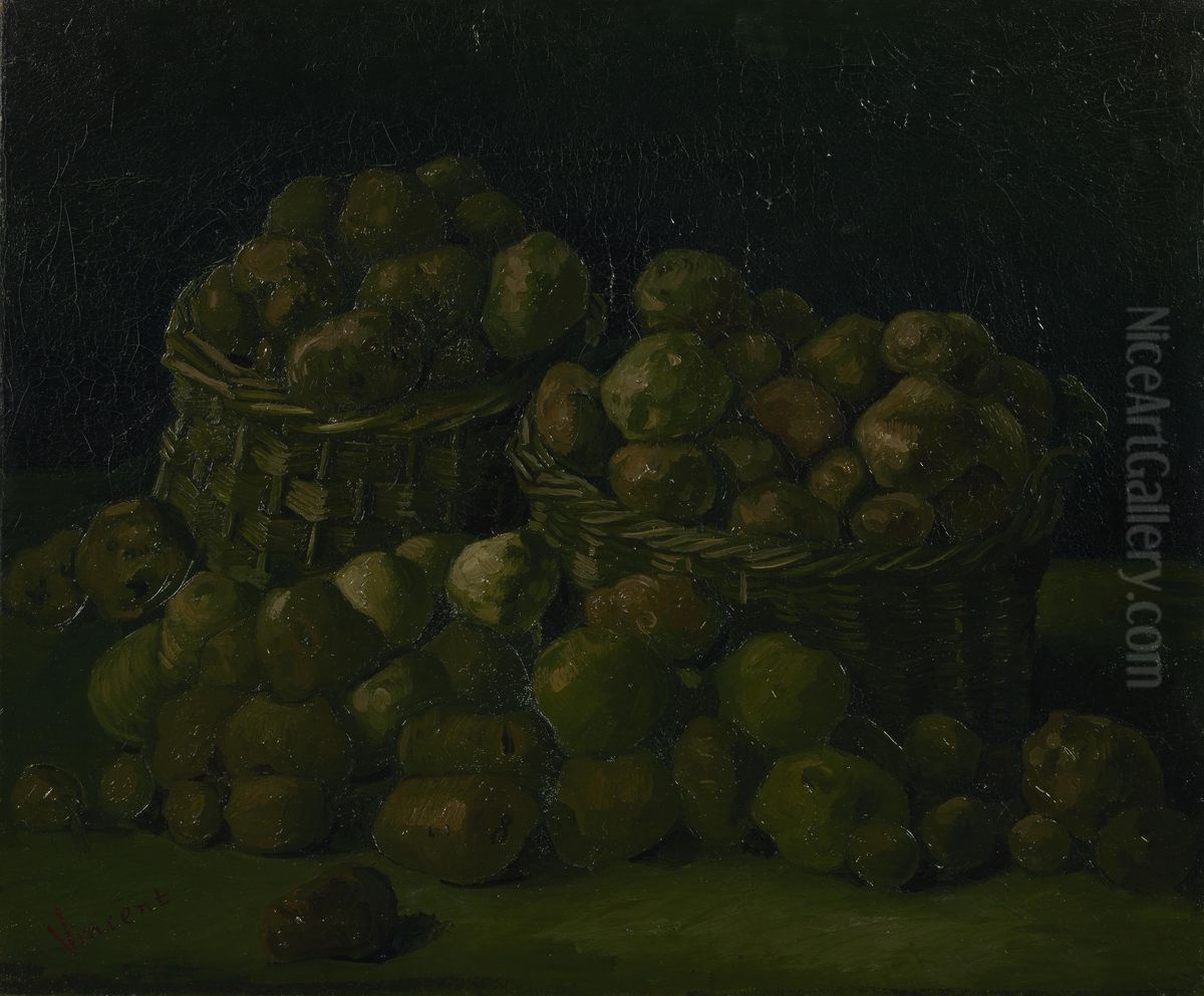 Baskets Of Potatoes Oil Painting by Vincent Van Gogh