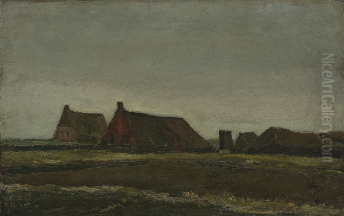 Cottages Oil Painting by Vincent Van Gogh