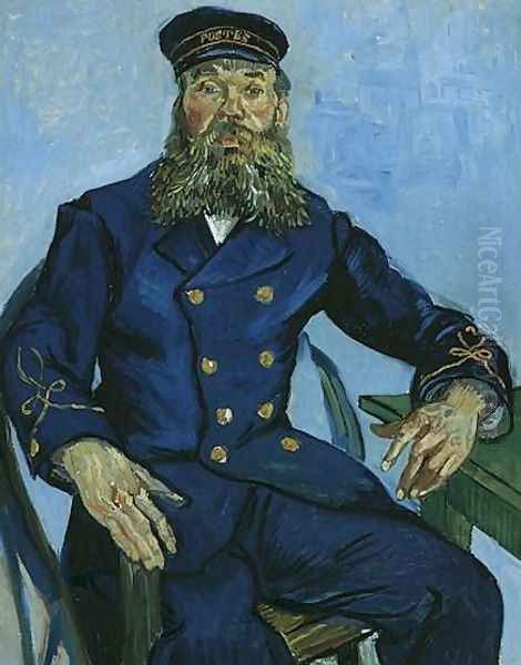 Portrait Of The Postman Joseph Roulin Oil Painting by Vincent Van Gogh
