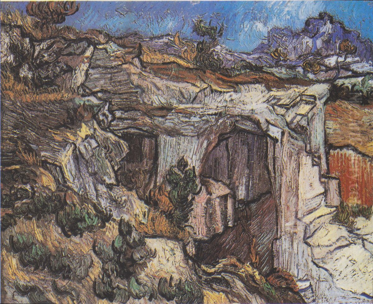 Entrance To A Quarry Oil Painting by Vincent Van Gogh