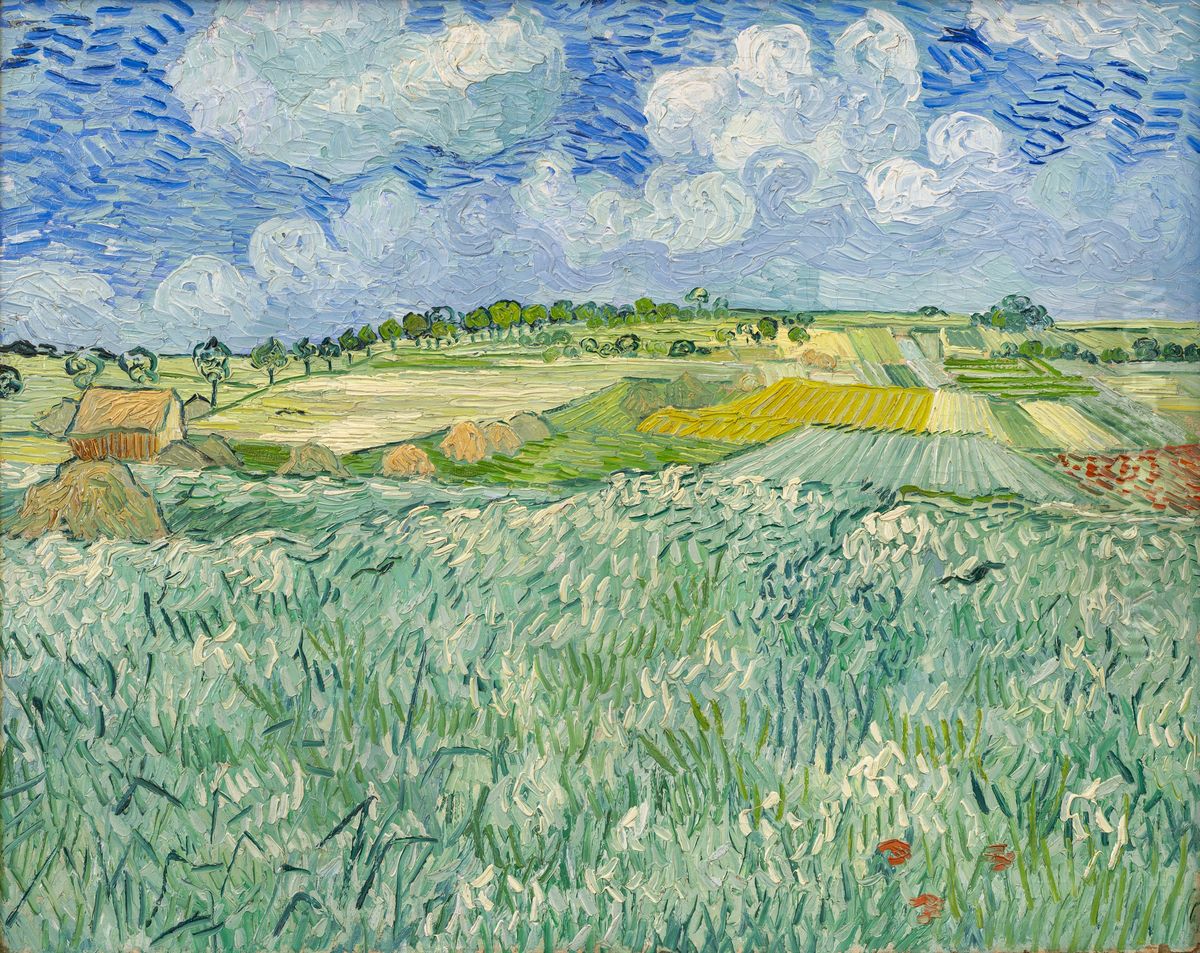 Plain Near Auvers Oil Painting by Vincent Van Gogh