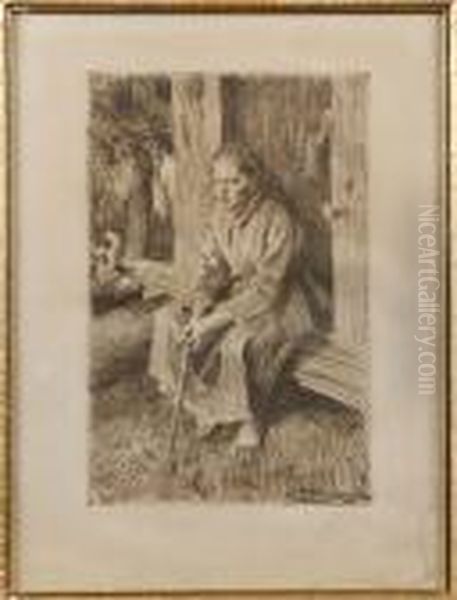 Vallkulla Oil Painting by Anders Zorn