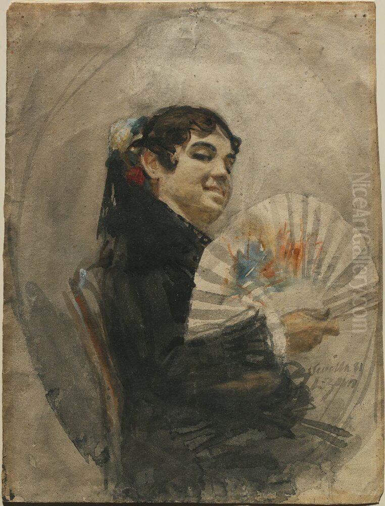 Spanjorska Oil Painting by Anders Zorn