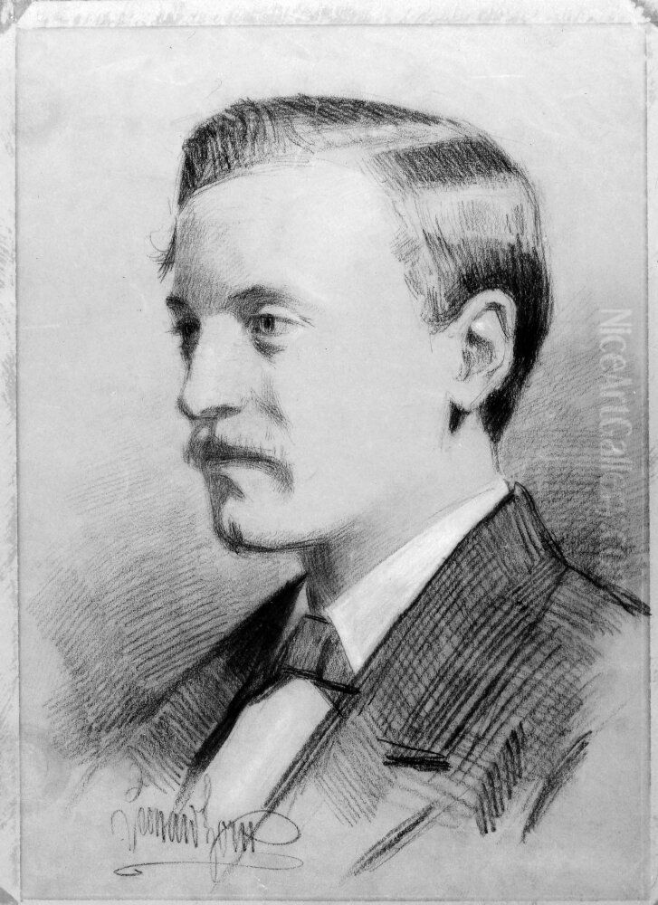 Mansportratt Oil Painting by Anders Zorn