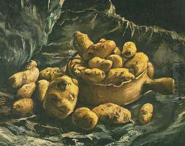 Still Life With An Earthen Bowl And Potatoes Oil Painting by Vincent Van Gogh