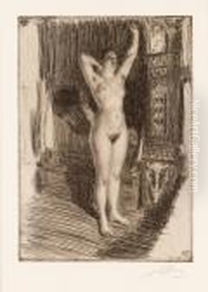 Tidigt Oil Painting by Anders Zorn