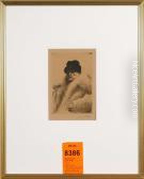 Sjalvportratt I Vargskinnspals Oil Painting by Anders Zorn