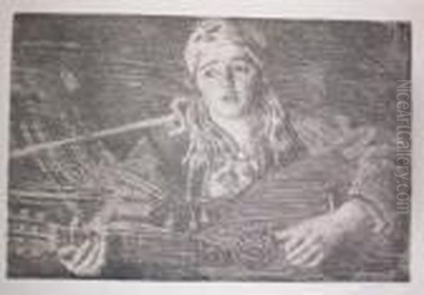 Ols Maria Oil Painting by Anders Zorn