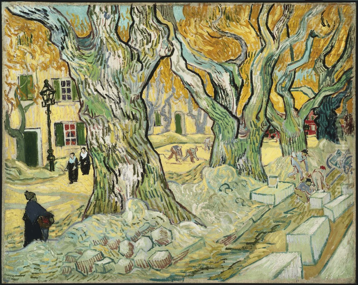 The Road Menders Oil Painting by Vincent Van Gogh