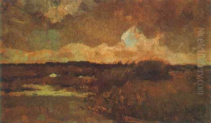 Marshy Landscape Oil Painting by Vincent Van Gogh
