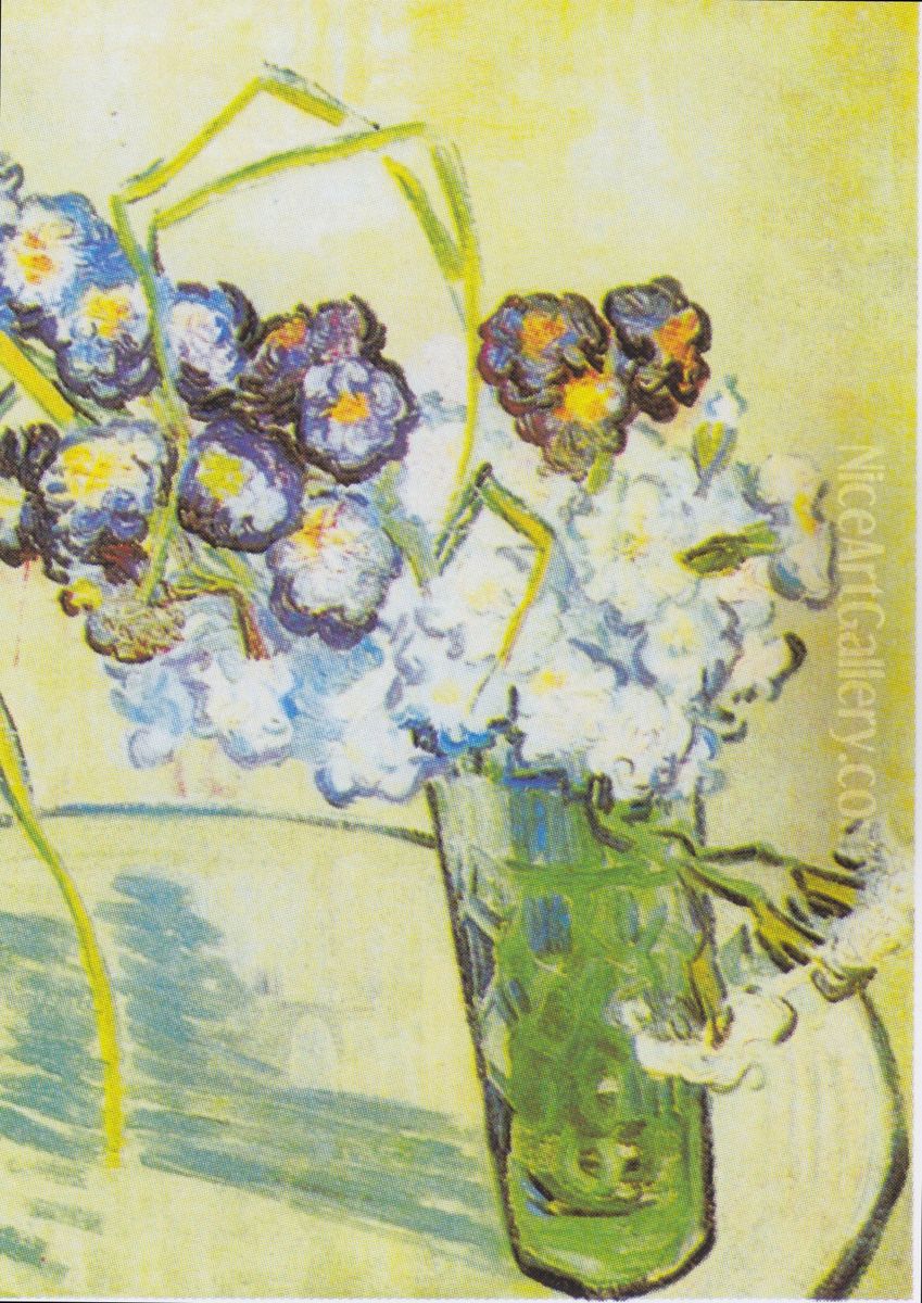 Glass With Carnations Oil Painting by Vincent Van Gogh