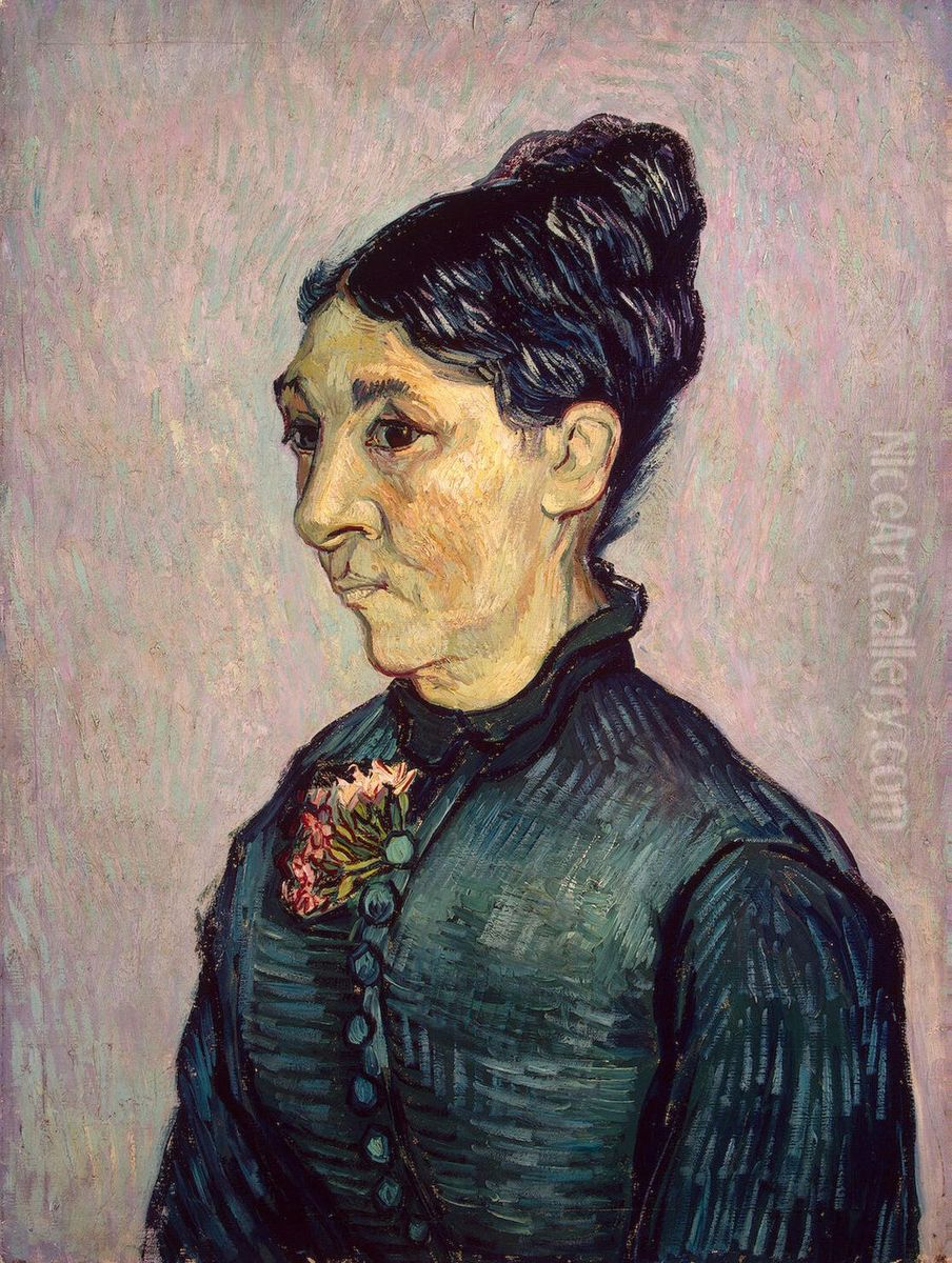 Portrait Of Madame Trabuc Oil Painting by Vincent Van Gogh