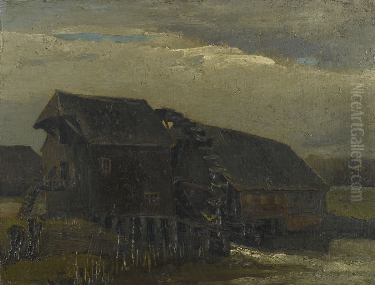 Water Mill At Opwetten Oil Painting by Vincent Van Gogh