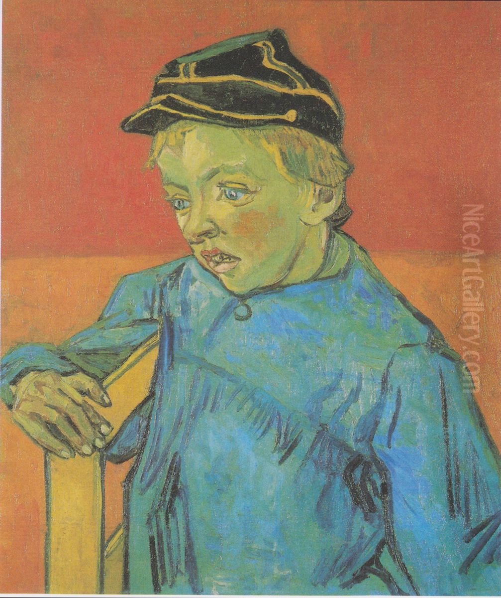 The Schoolboy (Camille Roulin) Oil Painting by Vincent Van Gogh