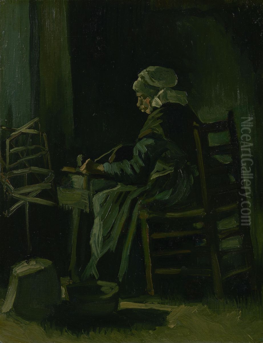 Woman Winding Yarn Oil Painting by Vincent Van Gogh