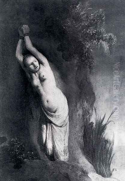 Andromeda Oil Painting by Harmenszoon van Rijn Rembrandt