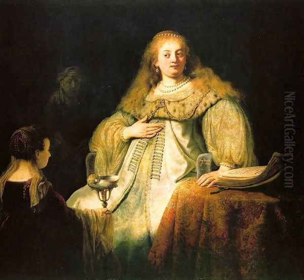 Artemisia 1634 Oil Painting by Harmenszoon van Rijn Rembrandt