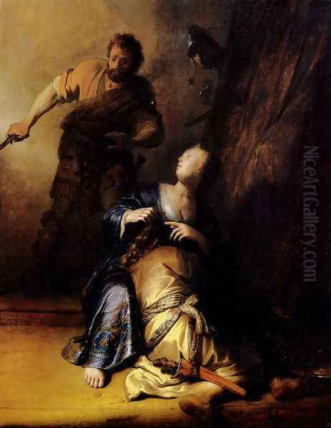 Samson And Delilah Oil Painting by Harmenszoon van Rijn Rembrandt