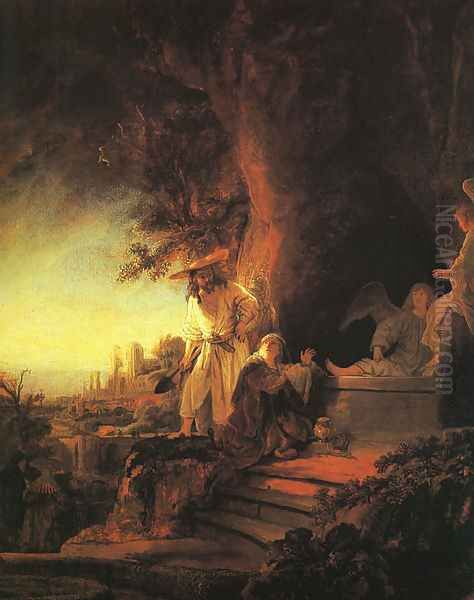 The Risen Christ Appearing to Mary Magdalen 1638 Oil Painting by Harmenszoon van Rijn Rembrandt